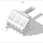 Аксонометрия проекта дома на воде